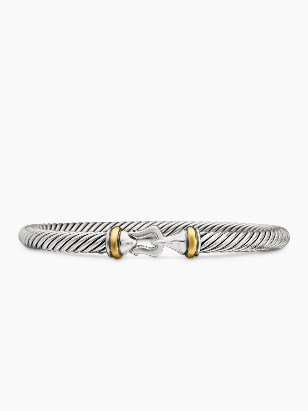 David Yurman Buckle Classic Cable Bracelet, 5mm — Medium - Picture 4 of 5